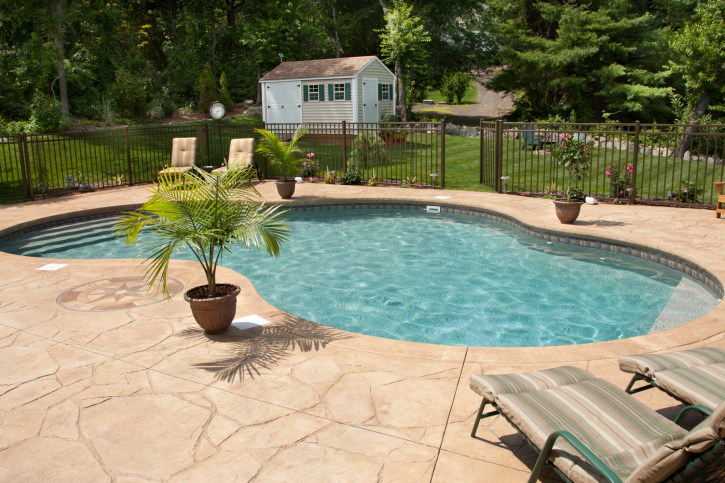 pool deck material right choose functional ideal suits safe both think which