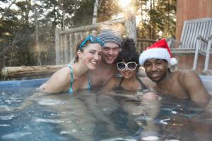 Sunrise Premiere Pool Builders Hot Tub Winter